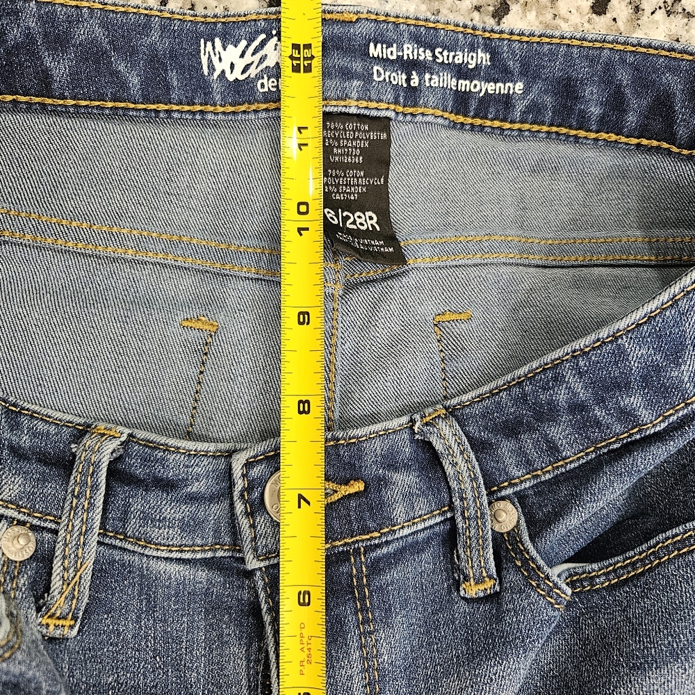 Massimo mid-rise Straight blue jeans - Picture 7 of 9